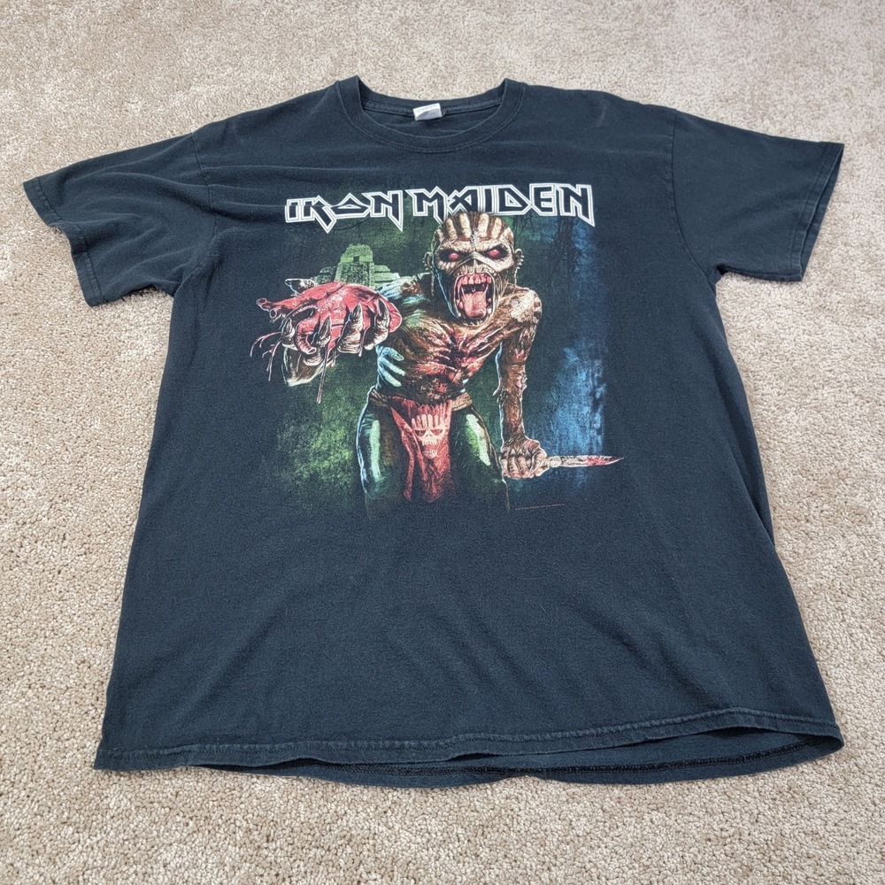 Iron Maiden‎ The Book of Souls World Tour 2016 Graphic T-Shirt Large